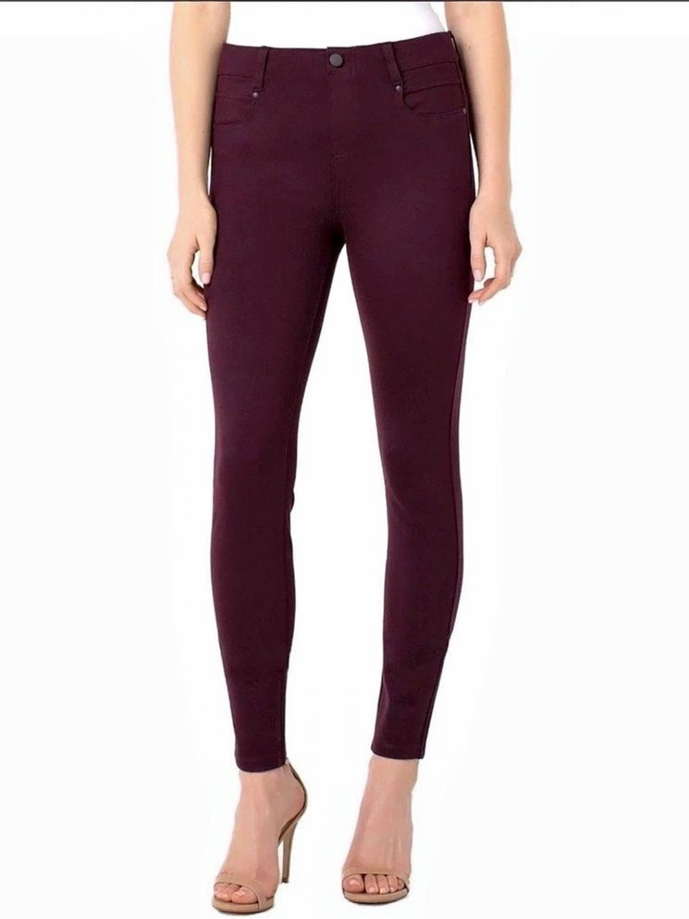 Liverpool Skinny Work Pants in Purple Size 6/28 Like New